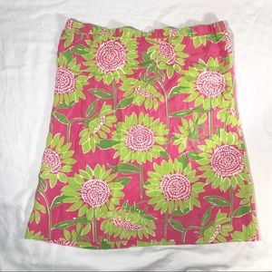 Lilly Pulitzer Floral Pattern Skirt Size 6